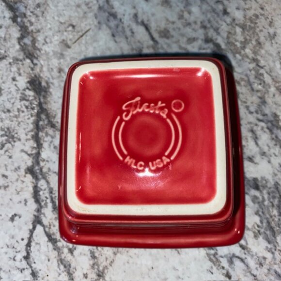 Fiestaware Scarlet Candy Dish w/Lid - MINT Condition - Picture 2 of 8